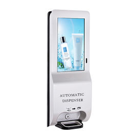 Distributeur écumant automatique kiosque de la publicité d'aseptisant de main de 21,5 pouces, la publicité de distributeur d'aseptisant de la main 1080P